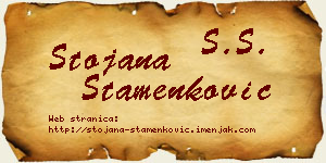 Stojana Stamenković vizit kartica